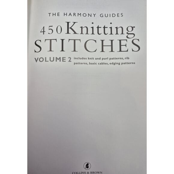 The Harmony Guides 450/440 Knitting Stitches 2 Volumes - Picture 8 of 15
